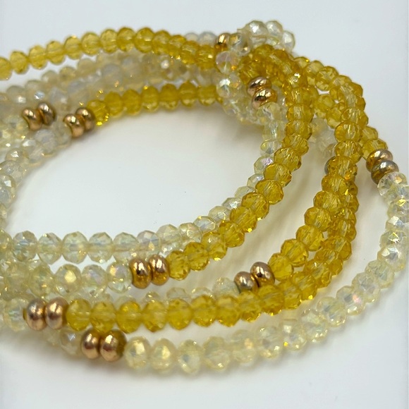 Crystal Multilayer Bracelet – Neutral Tones - Picture 6 of 6